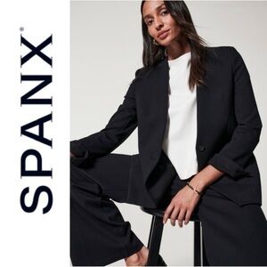 NWT SPANX Perfect Collarless Blazer Classic Black 2X